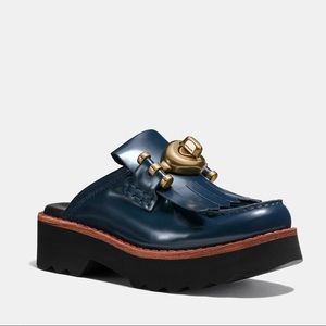 NIB Coach Turnlock Creeper Slide Mule Chunky Loafer
